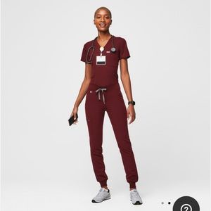 Figs Burgundy Set jogger casima